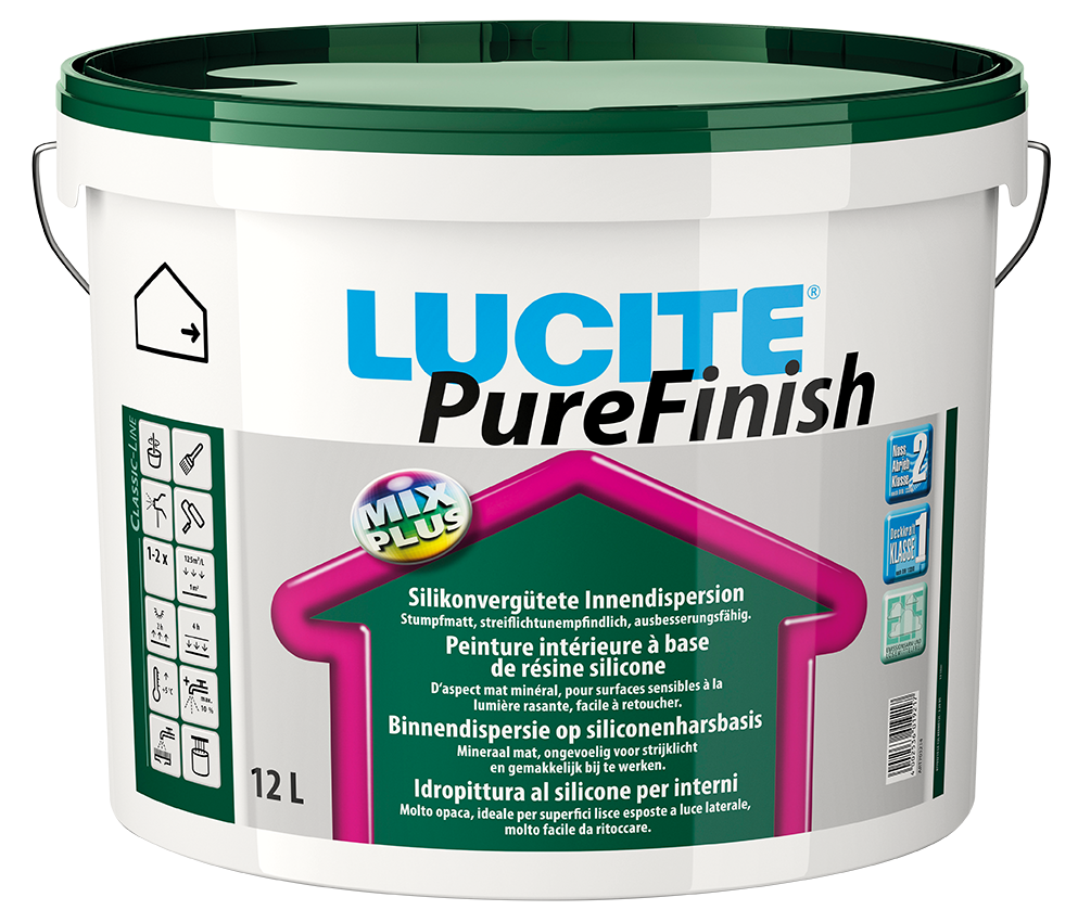 Lucite PureFinish, Wunschfarbton, 12l